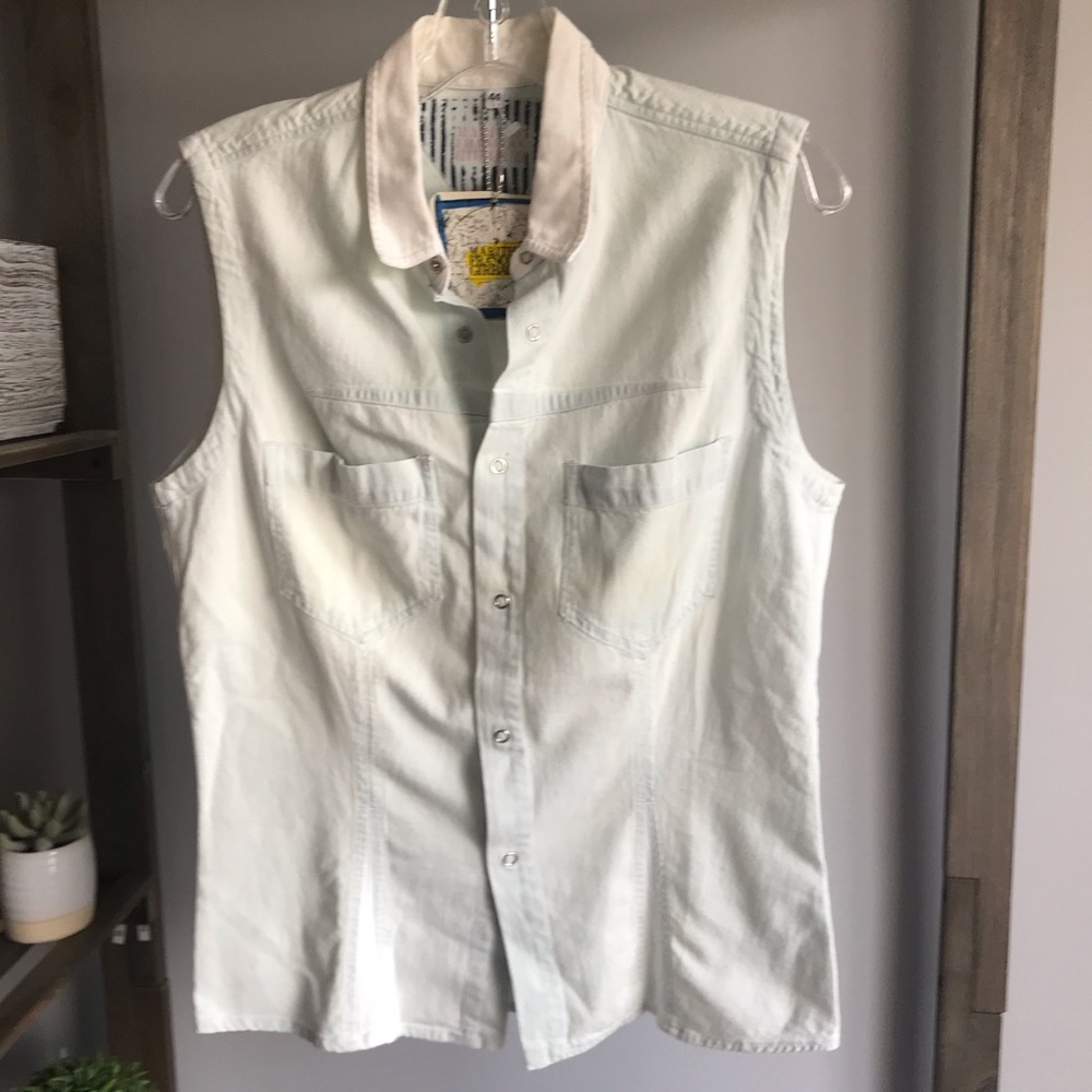 Marithe Francois This Perfectly Aged Denim Shirt
